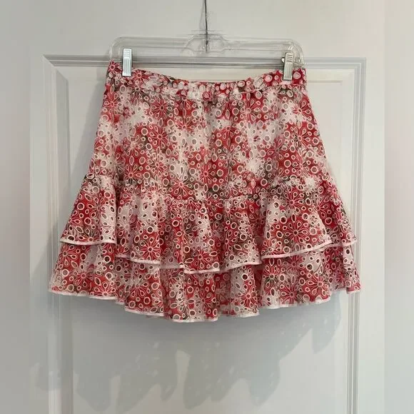 Charo Ruiz Red and White Floral Mini Dress - Picture 6 of 10